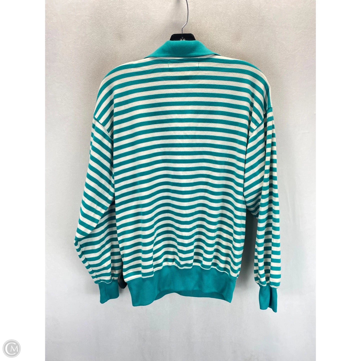 Top Long Sleeve By Karen Scott In Striped Pattern, Size: M
