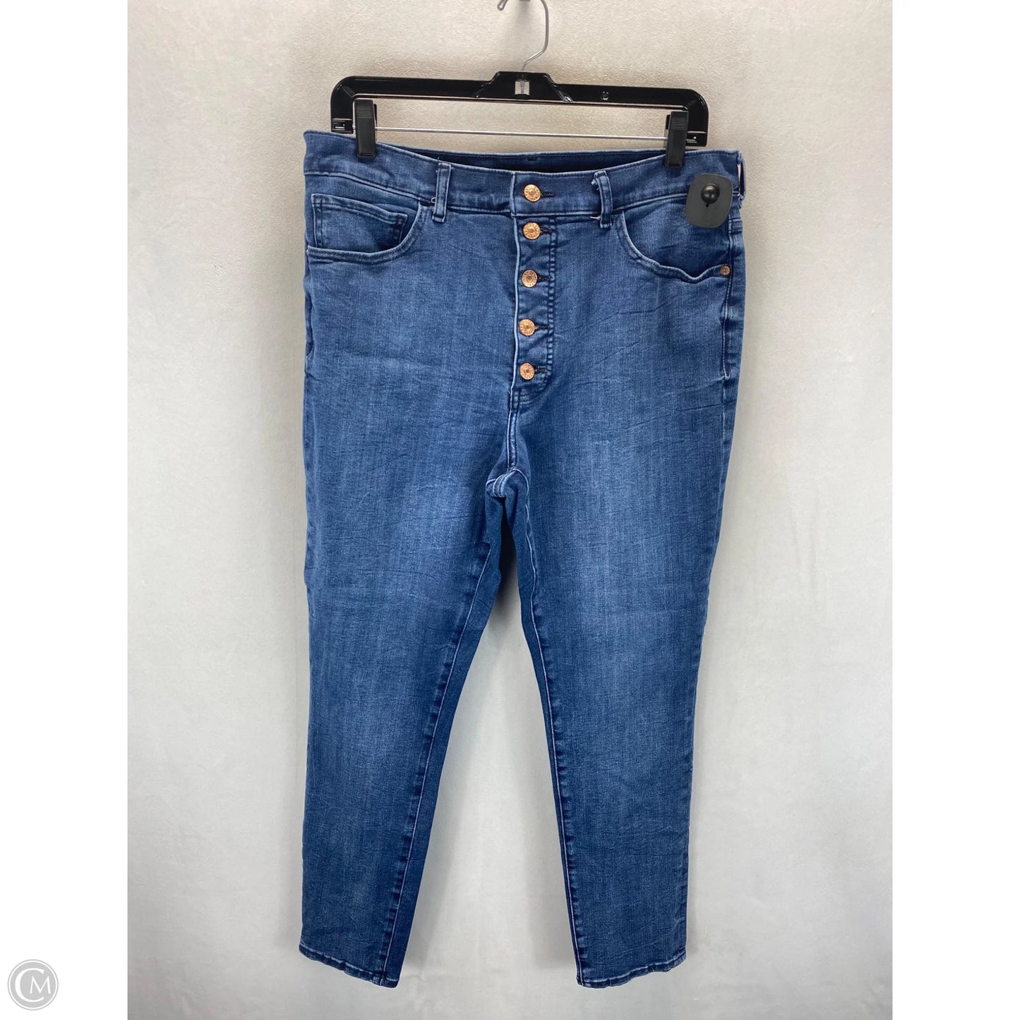 Jeans Skinny By Express In Blue, Size: 14