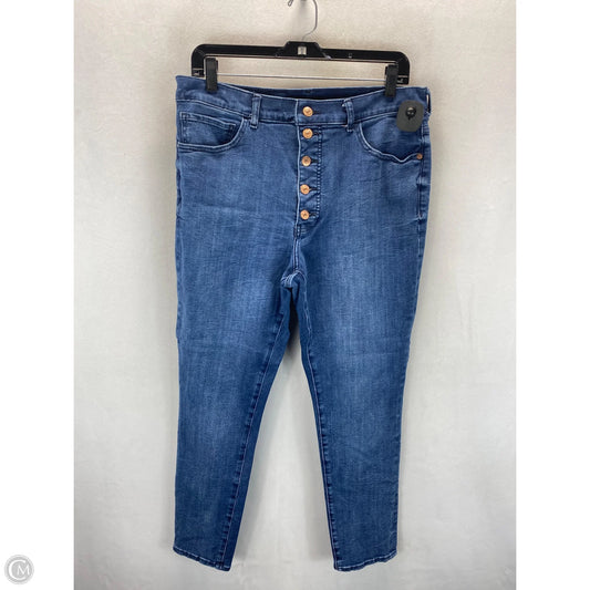 Jeans Skinny By Express In Blue, Size: 14
