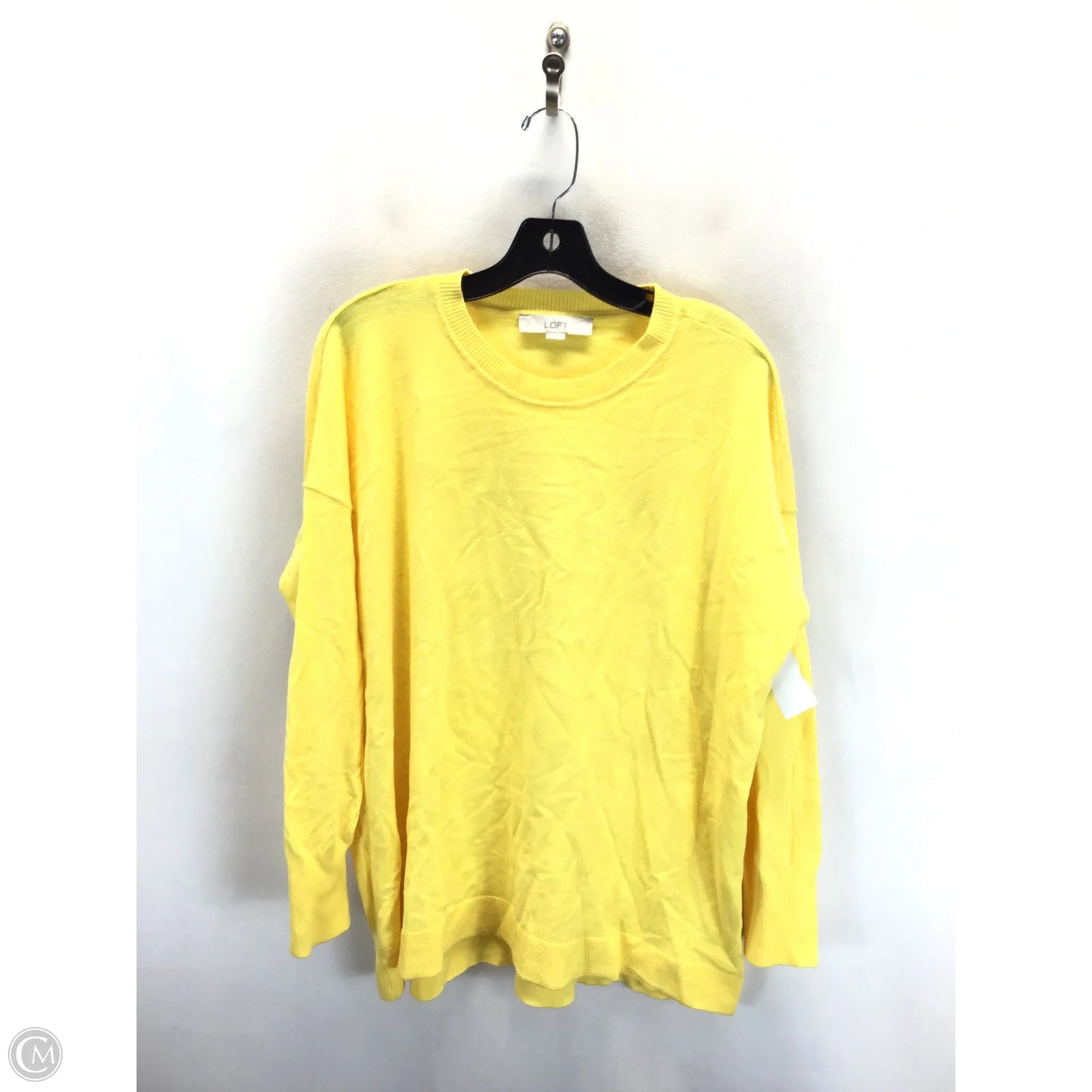 Sweater By Loft In Yellow, Size: Xl