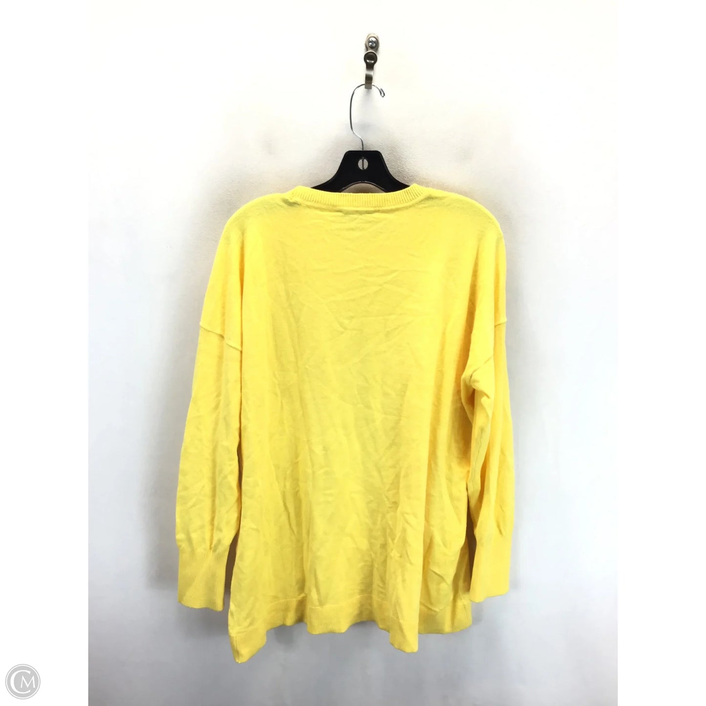 Sweater By Loft In Yellow, Size: Xl