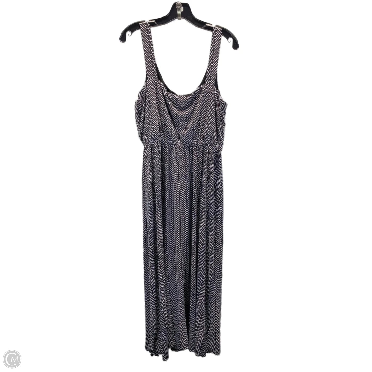 Dress Casual Midi By Lane Bryant In Black & White, Size: Xl