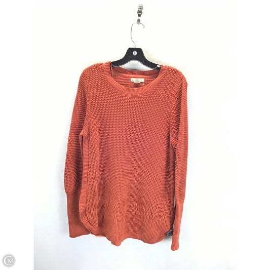 Sweater By Clothes Mentor In Orange, Size: L