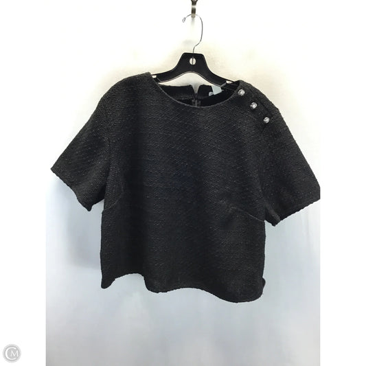 Top Short Sleeve By H&m In Black, Size: Xxl