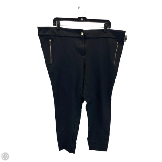 Pants Dress By Loft In Black & Gold, Size: 20