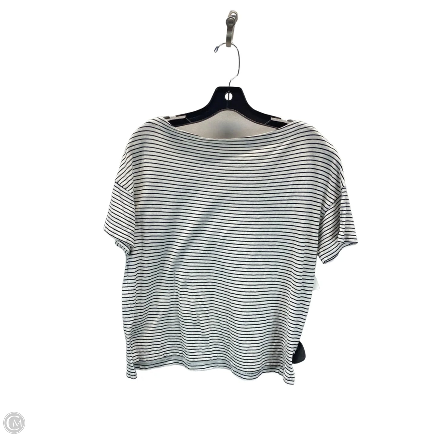 Top Short Sleeve By Vince In Striped Pattern, Size: S