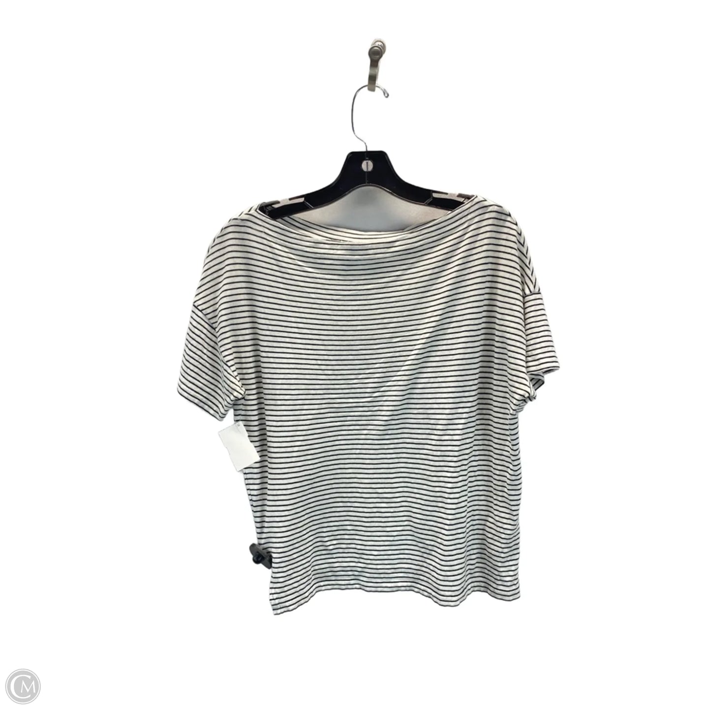 Top Short Sleeve By Vince In Striped Pattern, Size: S