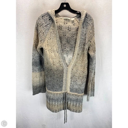 Sweatshirt Hoodie By Dkny In Grey, Size: L