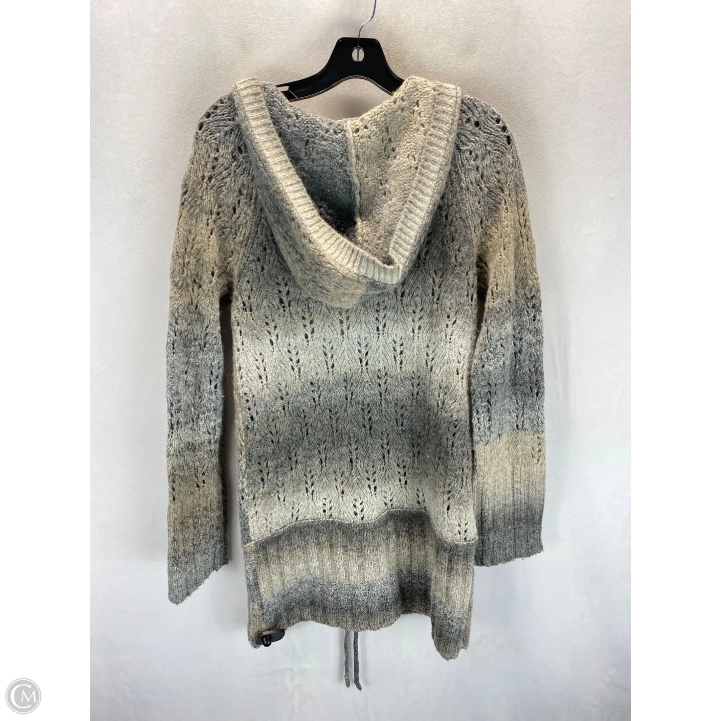 Sweatshirt Hoodie By Dkny In Grey, Size: L
