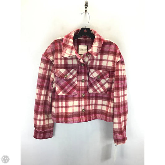 Jacket Fleece By Clothes Mentor In Pink & Red, Size: L