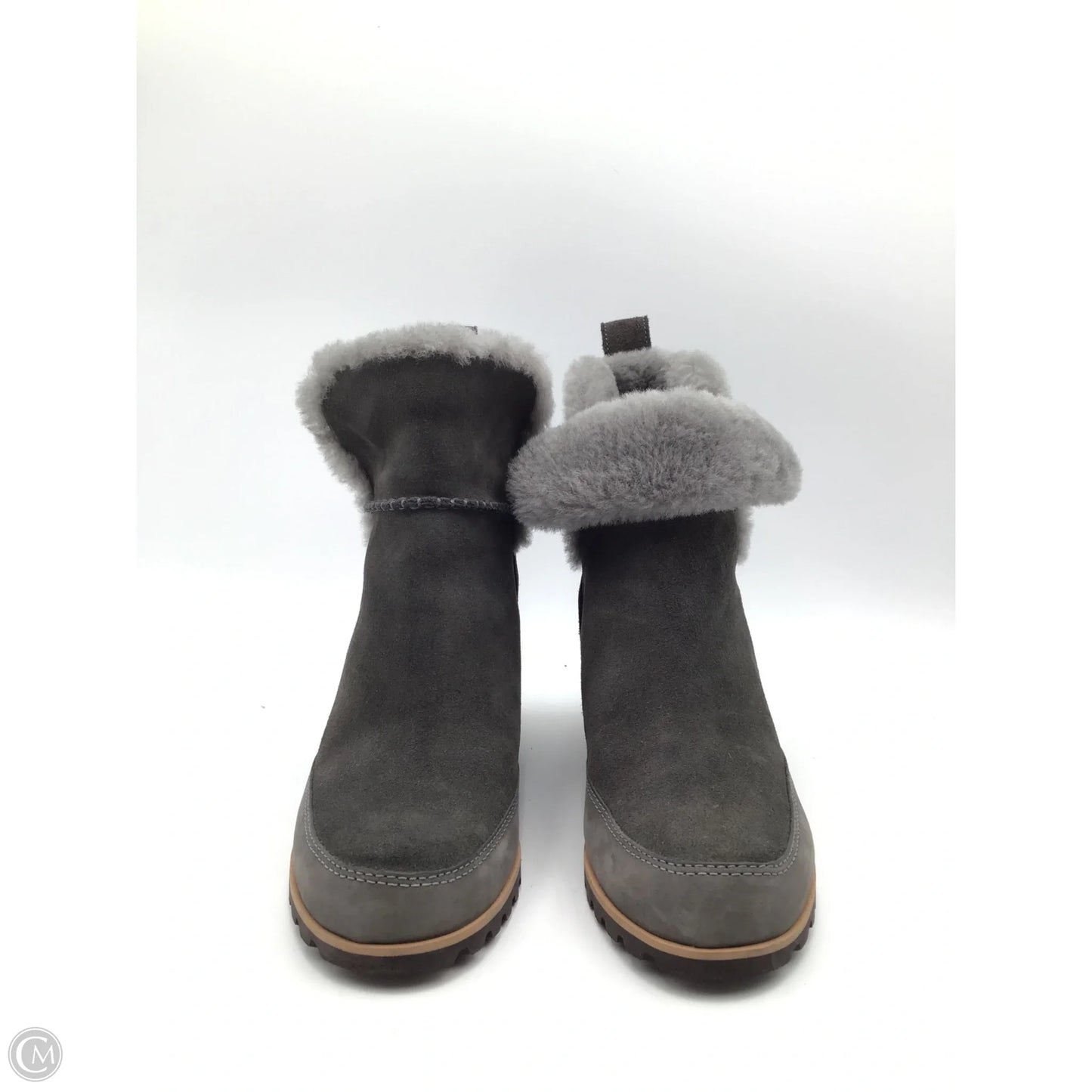 Boots Designer By Ugg In Grey, Size: 9.5
