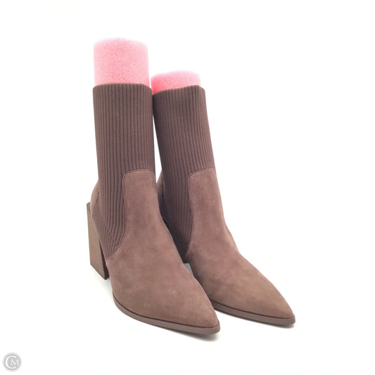 Boots Ankle Heels By Steve Madden In Brown, Size: 10