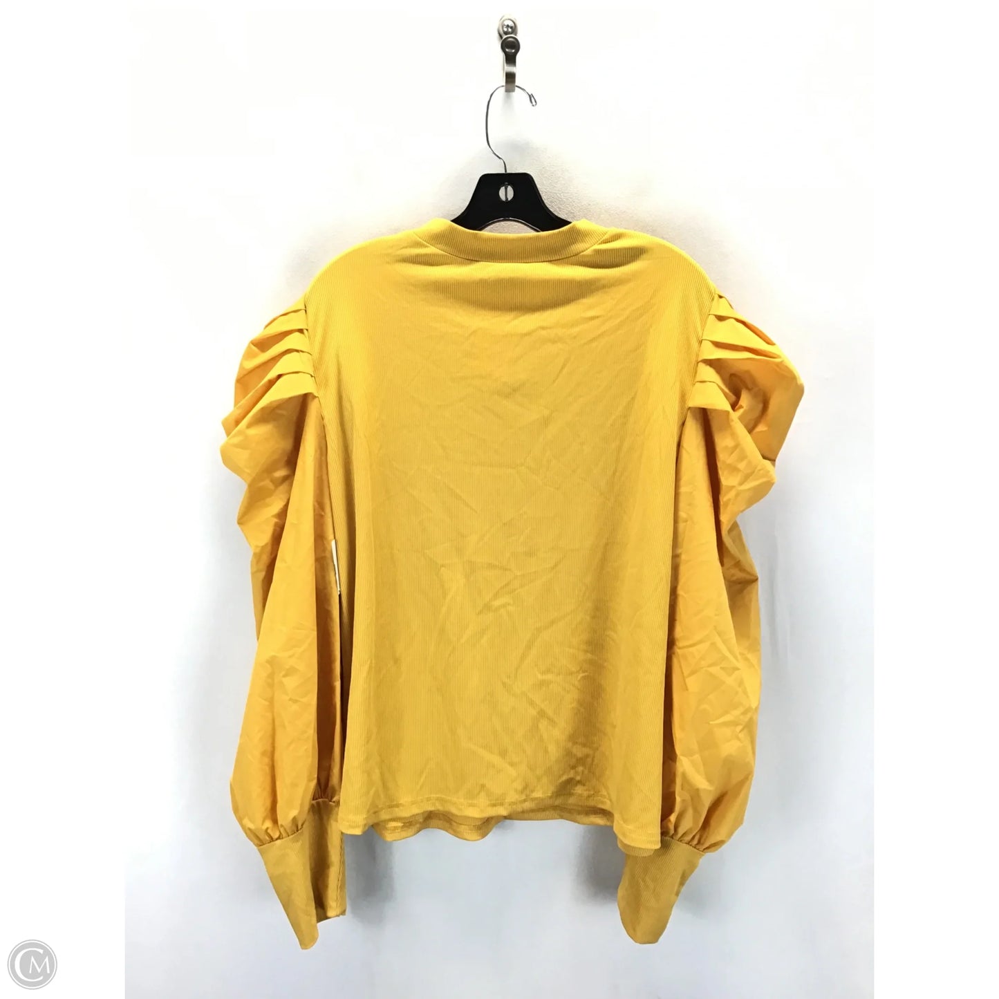 Top Long Sleeve By Clothes Mentor In Yellow, Size: 3x