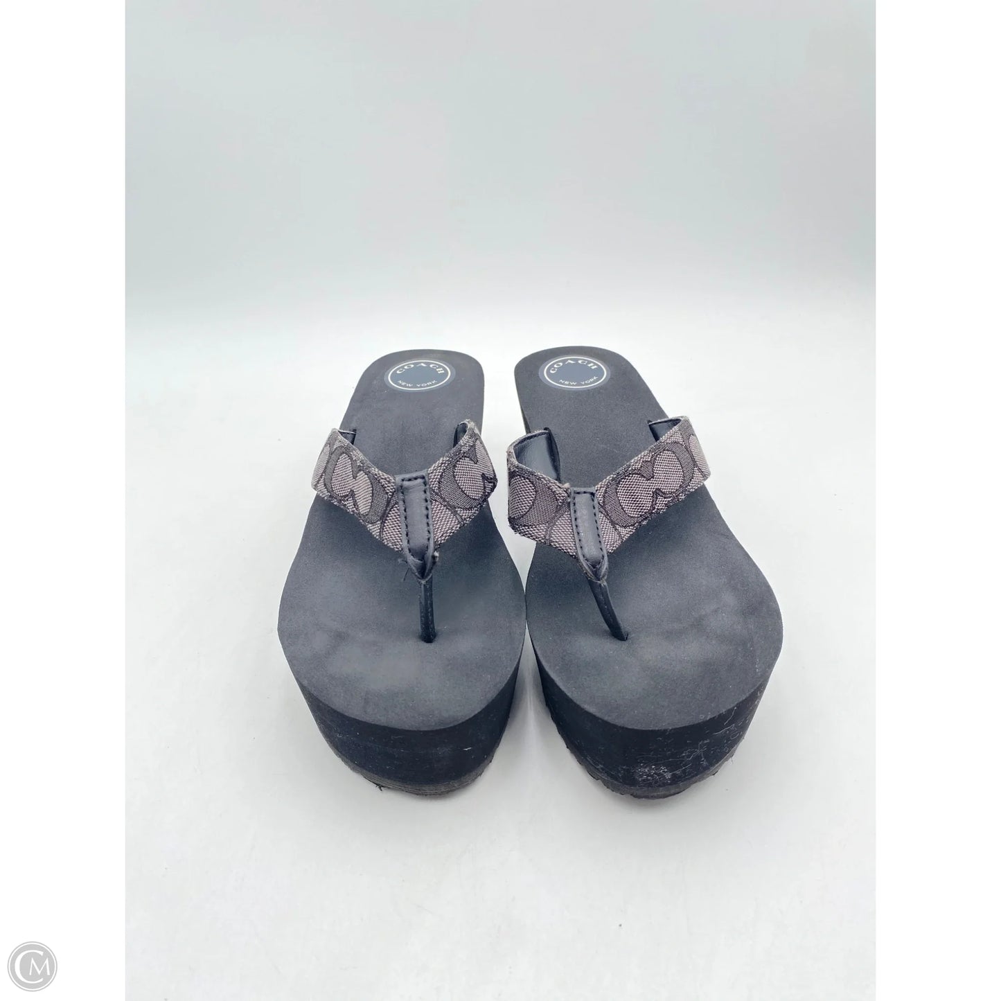 Sandals Designer By Coach In Black, Size: 10