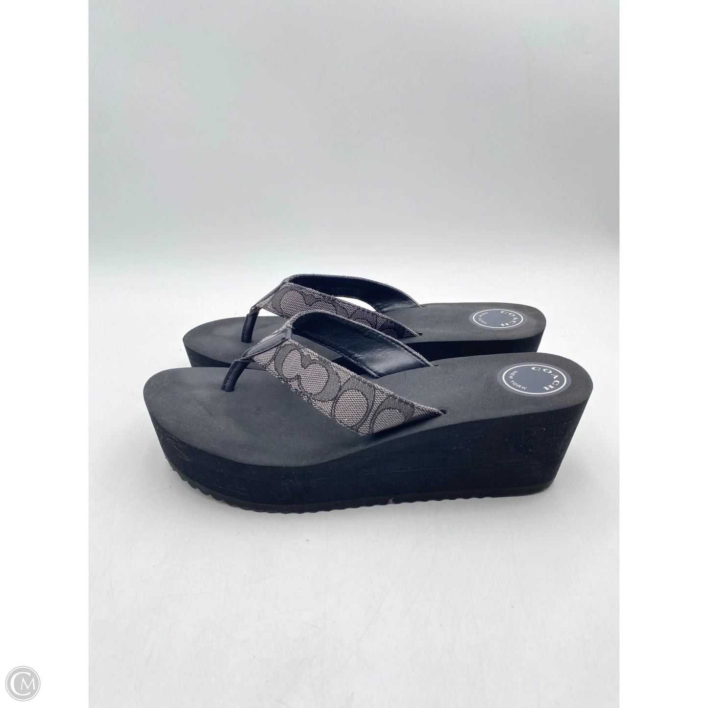 Sandals Designer By Coach In Black, Size: 10