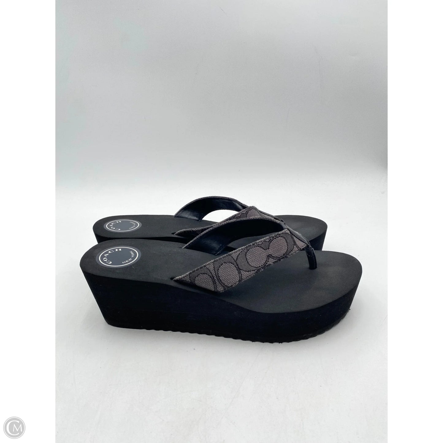 Sandals Designer By Coach In Black, Size: 10
