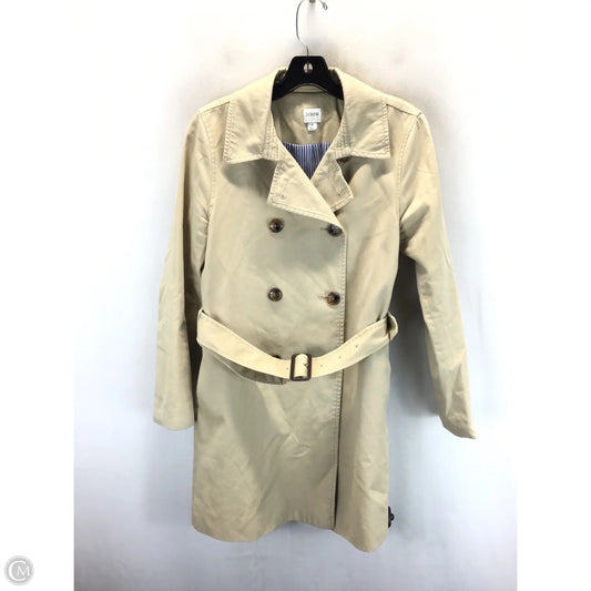 Coat Trench Coat By J. Crew In Tan, Size: 4