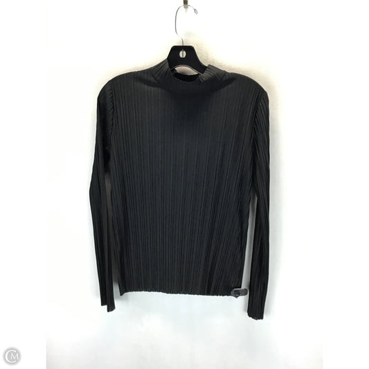 Top Long Sleeve By Zara In Black, Size: S
