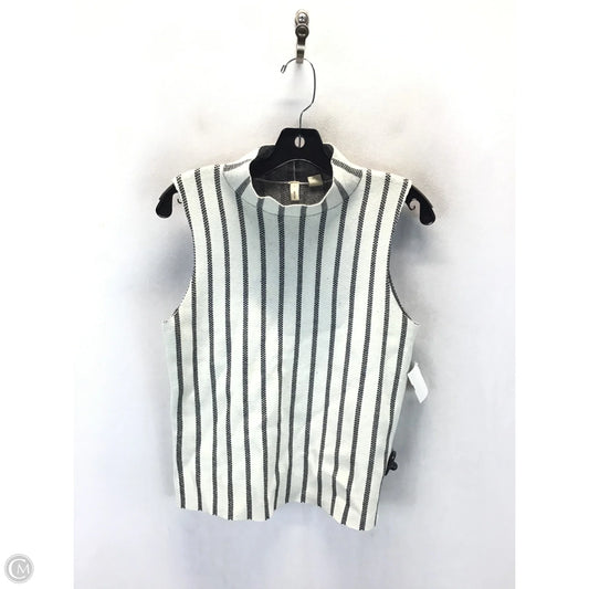 Top Sleeveless By Moth In Striped Pattern, Size: S