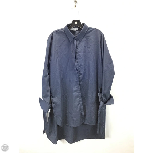 Top Long Sleeve By Clothes Mentor In Navy, Size: L