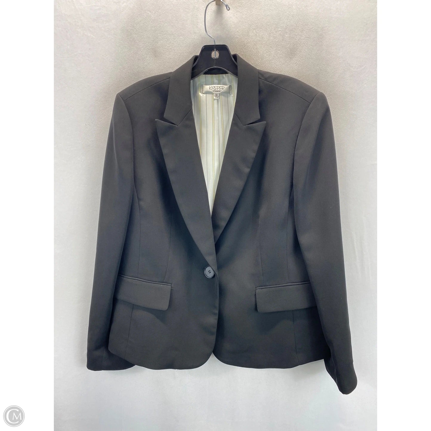 Blazer By Kasper In Black, Size: 16