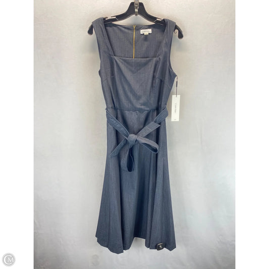 Dress Casual Midi By Calvin Klein In Blue, Size: 6