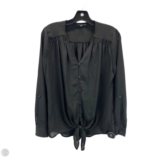Top Long Sleeve By Ro & De In Black, Size: S