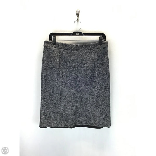 Skirt Midi By Johnston & Murphy In Black & Grey, Size: M