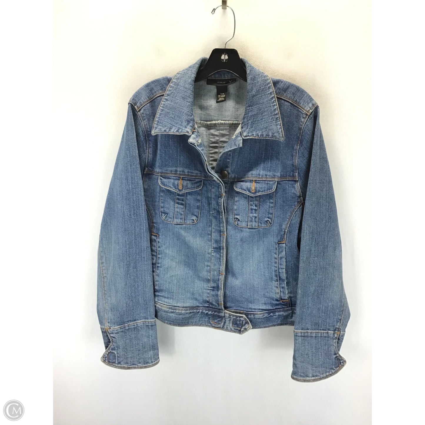 Jacket Denim By Venezia In Blue, Size: Xl