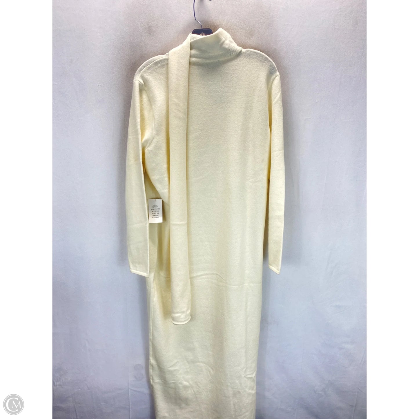 Dress Sweater By Eloquii In Cream, Size: Xl