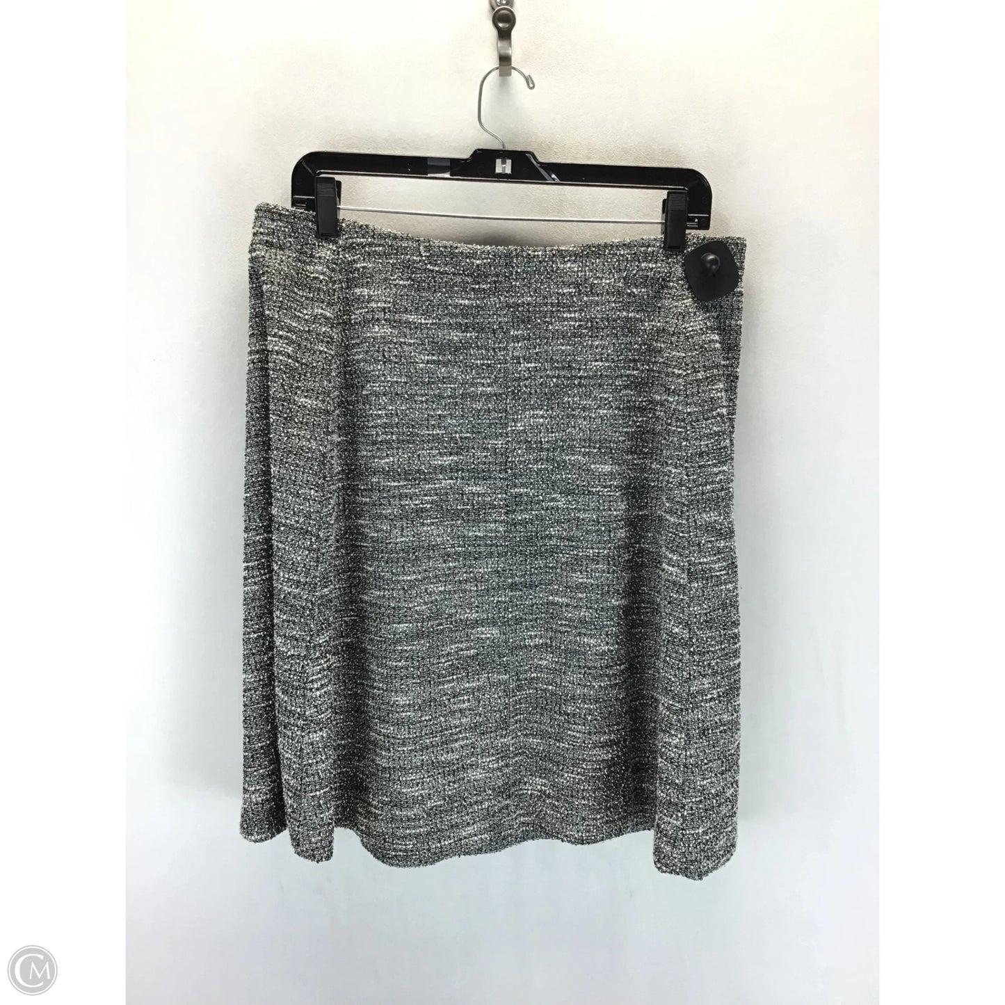 Skirt Midi By Talbots In Black & White, Size: L