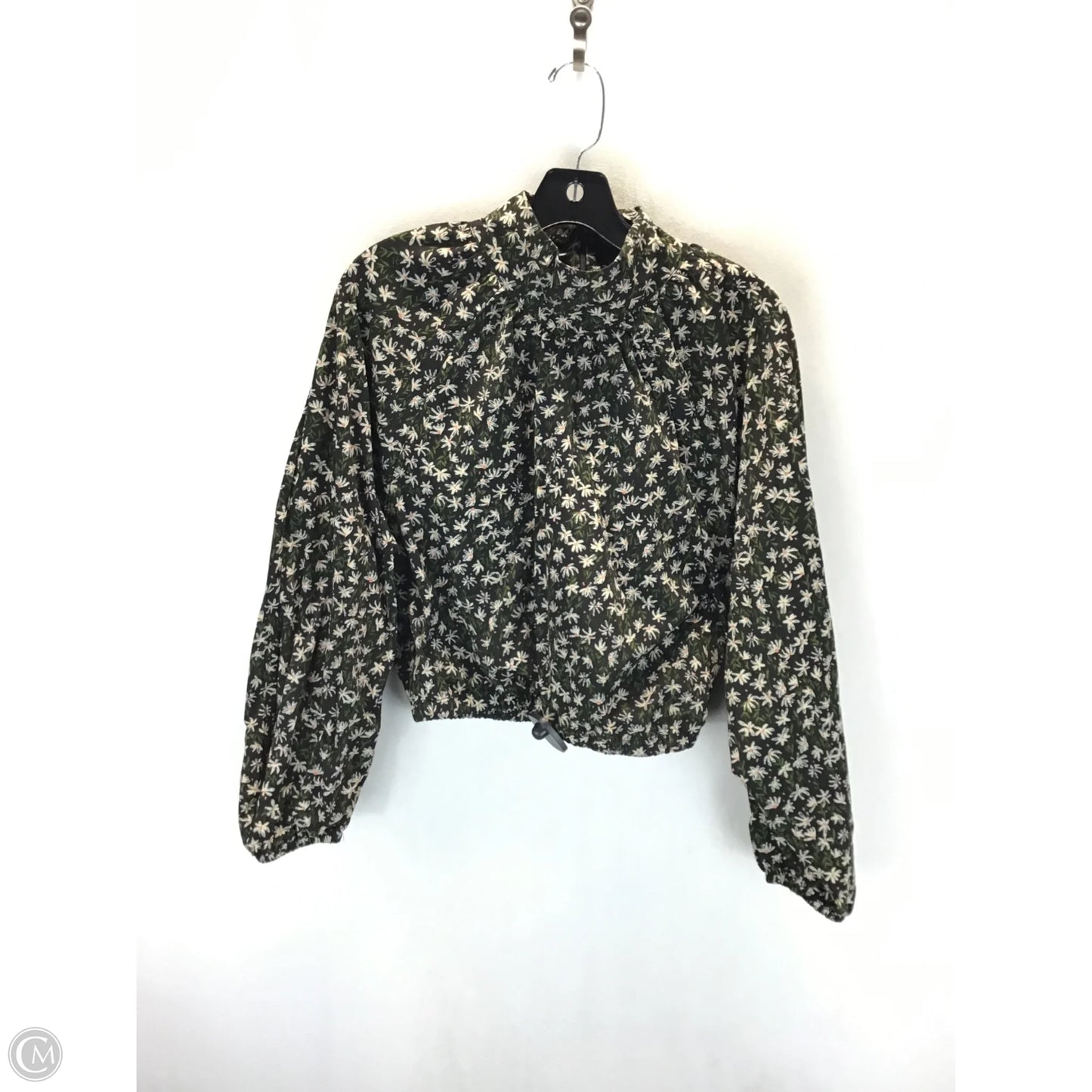 Top Long Sleeve By Zara In Floral Print, Size: M