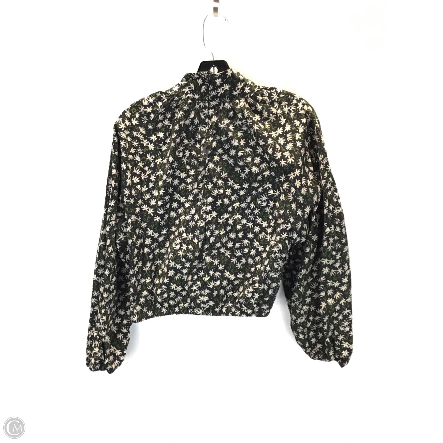 Top Long Sleeve By Zara In Floral Print, Size: M