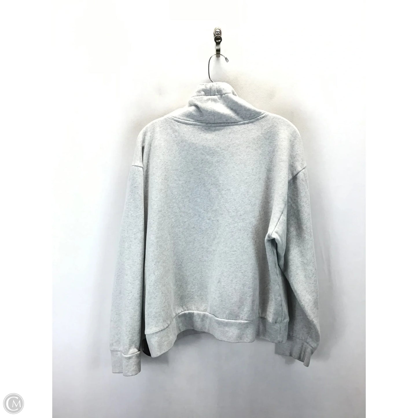 Sweatshirt Collar By Pink In Grey, Size: L