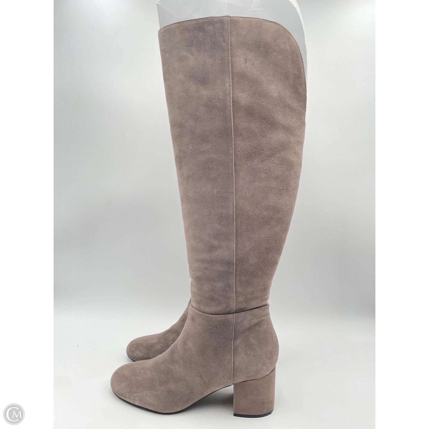 Boots Over-the-knee Heels By Isaac Mizrahi In Grey, Size: 10