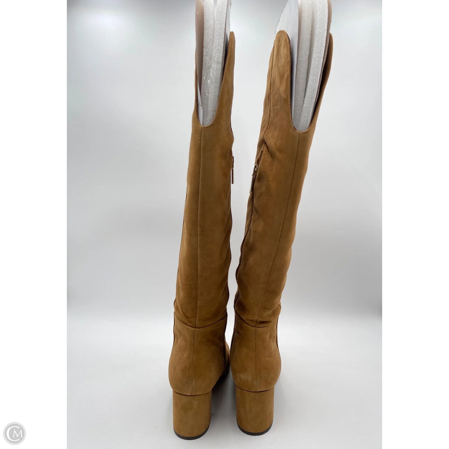 Boots Over-the-knee Heels By Isaac Mizrahi In Tan, Size: 10