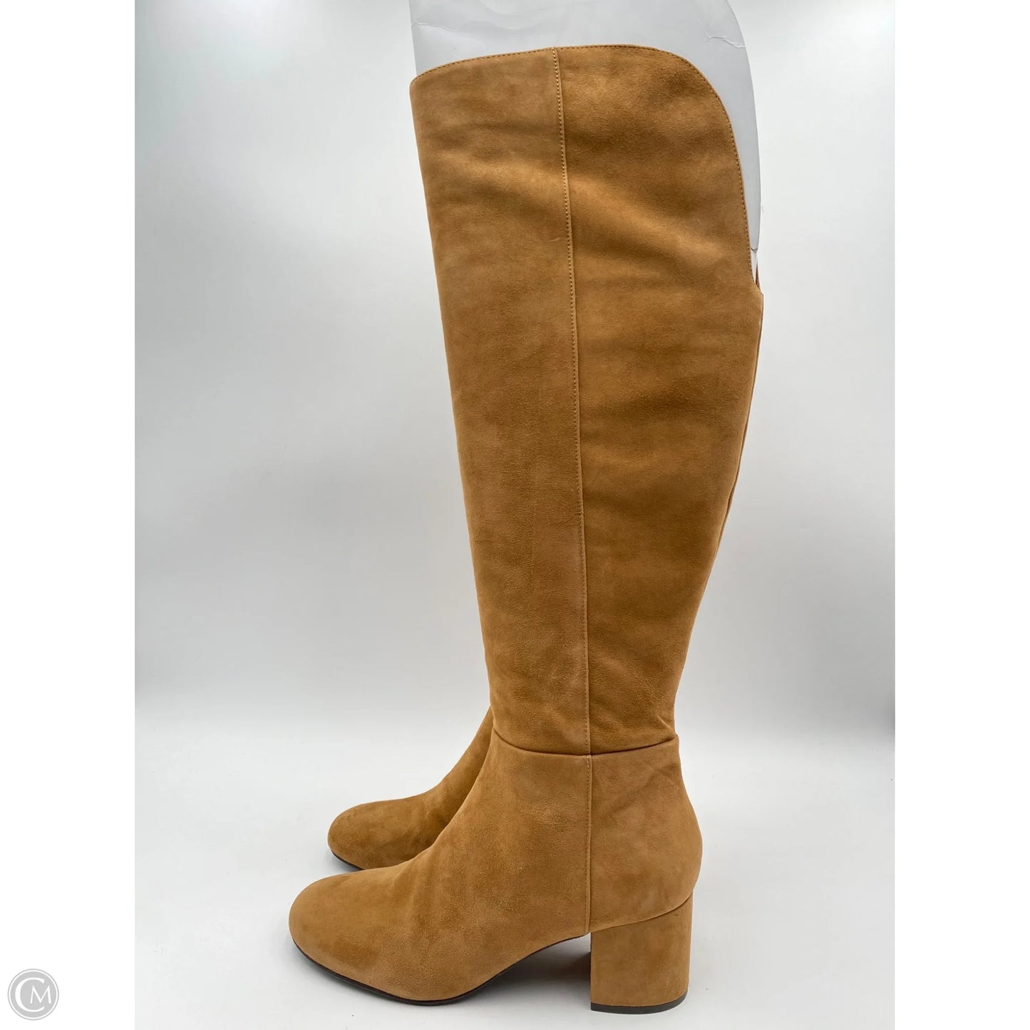 Boots Over-the-knee Heels By Isaac Mizrahi In Tan, Size: 10