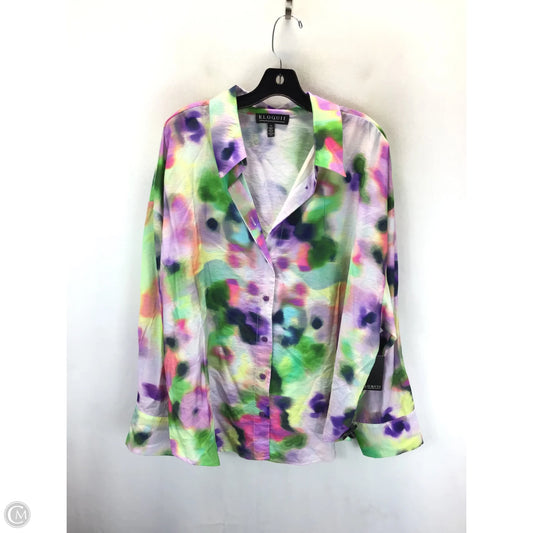 Top Long Sleeve By Eloquii In Multi-colored, Size: 18