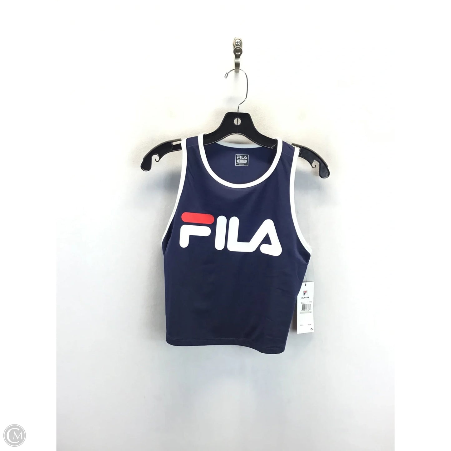 Athletic Tank Top By Fila In Blue & Red & White, Size: 1x