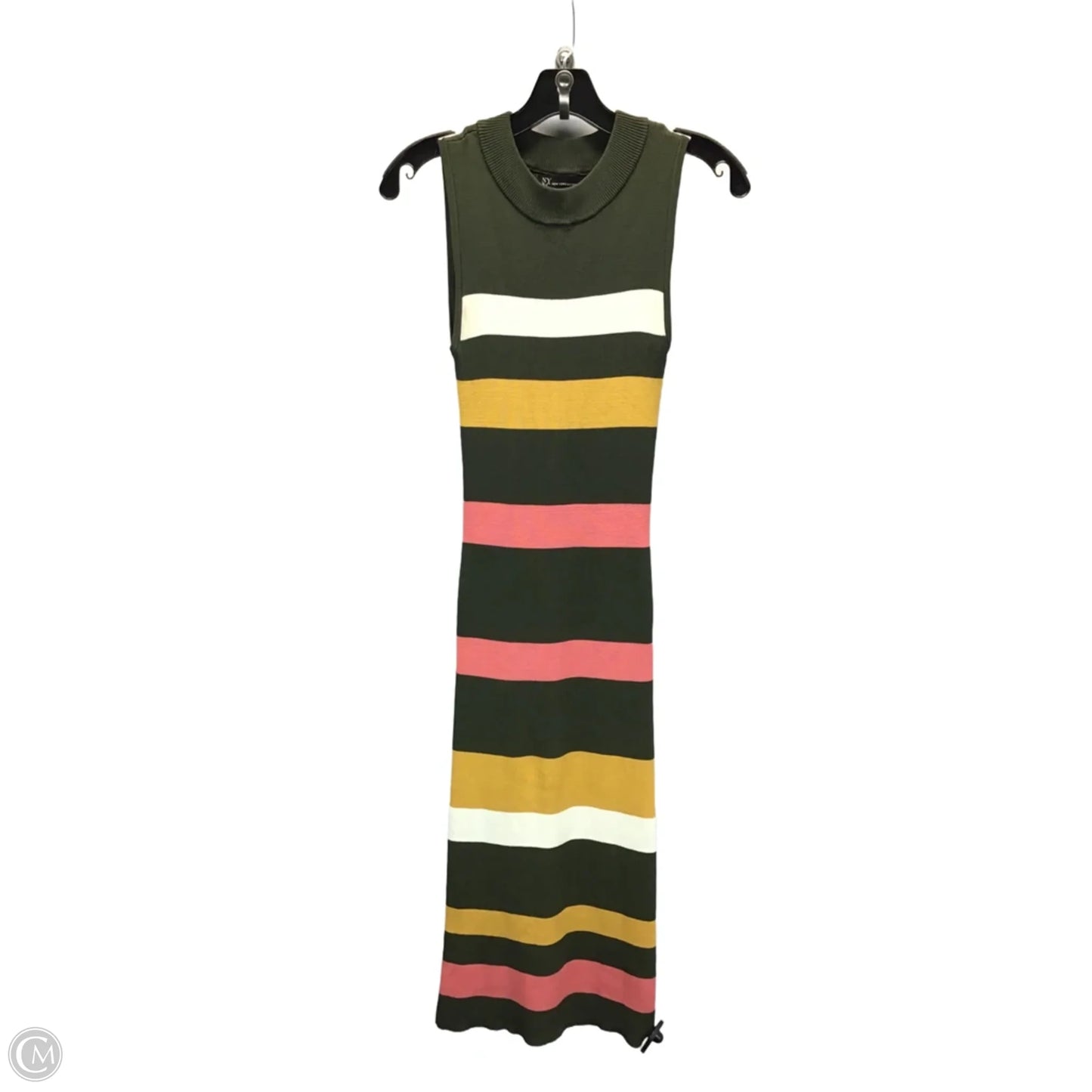 Dress Casual Midi By New York And Co In Multi-colored, Size: M