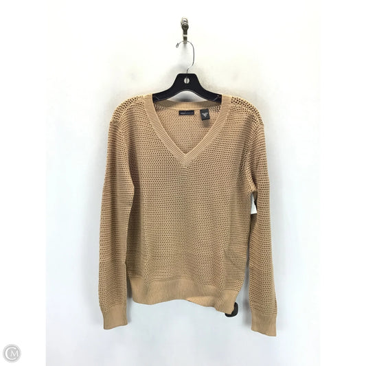 Sweater By Moda Intl In Tan, Size: S