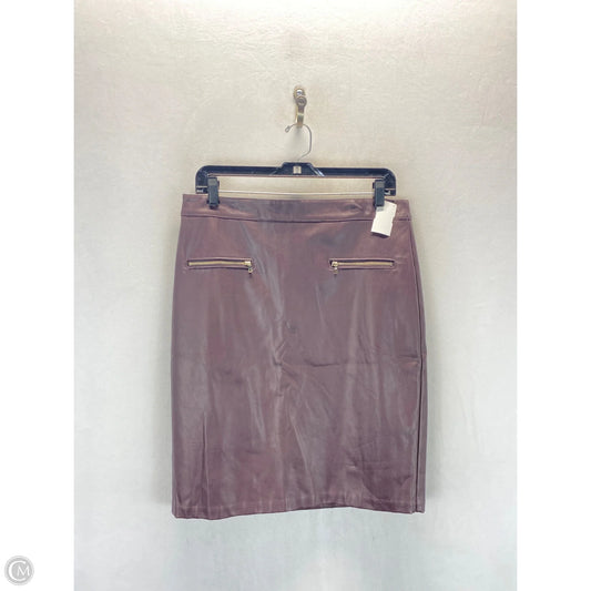 Skirt Midi By Loft In Maroon, Size: 10