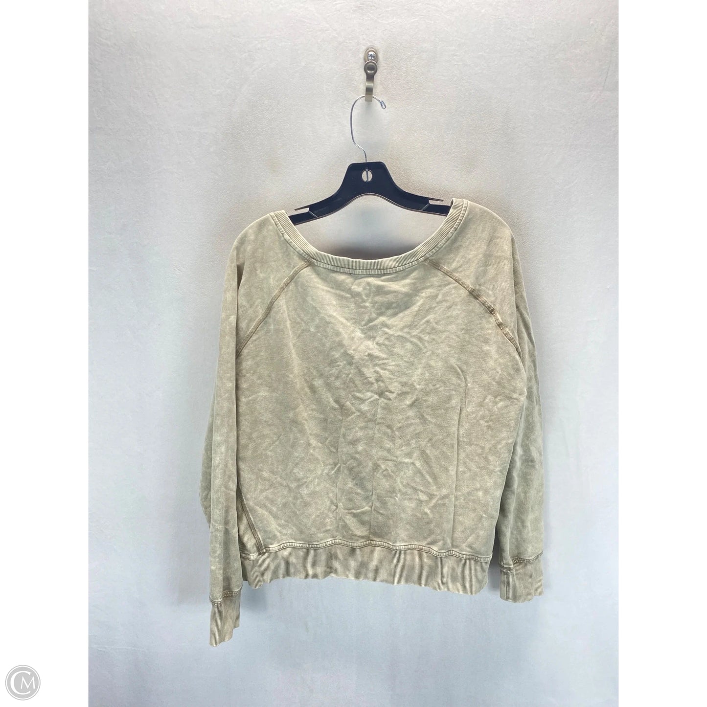Top Long Sleeve By Jane And Delancey In Taupe, Size: L