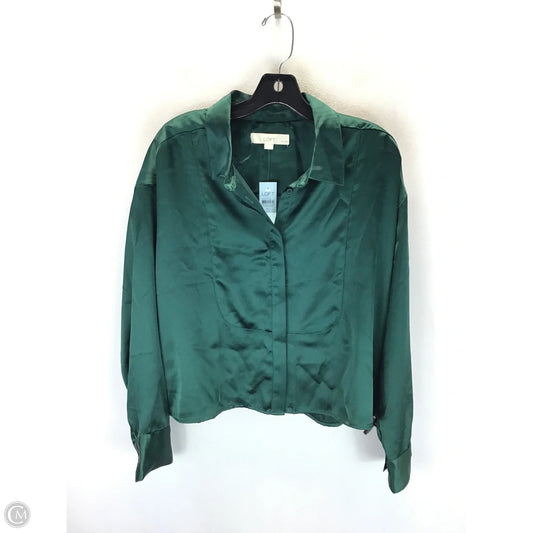 Top Long Sleeve By Loft In Green, Size: Xl