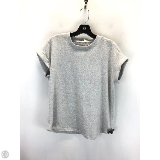 Top Short Sleeve By Como Blu In Grey, Size: L
