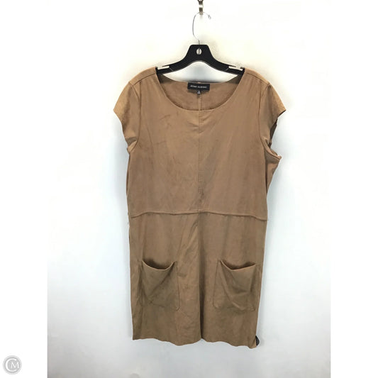 Dress Casual Midi By Clothes Mentor In Brown, Size: L