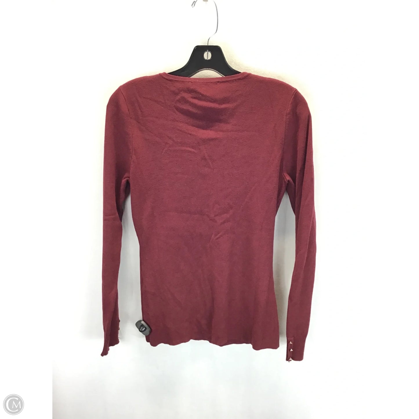 Top Long Sleeve By White House Black Market In Red, Size: M