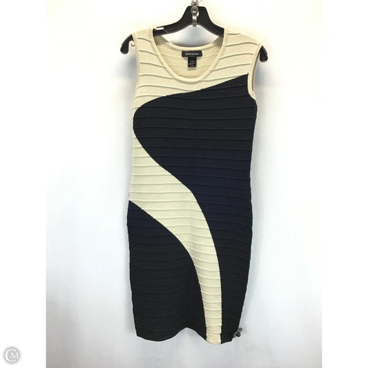 Dress Casual Midi By Ashley Stewart In Black & Tan, Size: 12