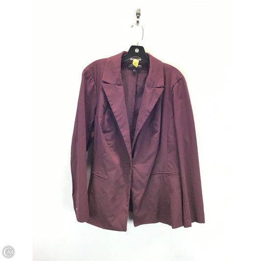 Blazer By Lane Bryant In Maroon, Size: 20