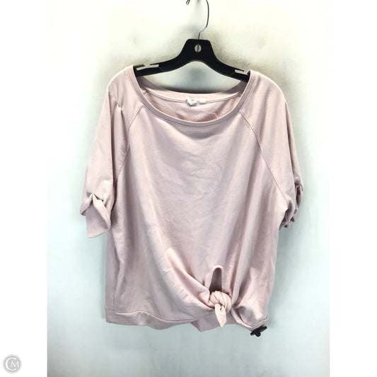Top Short Sleeve By Gap In Pink, Size: Xxl